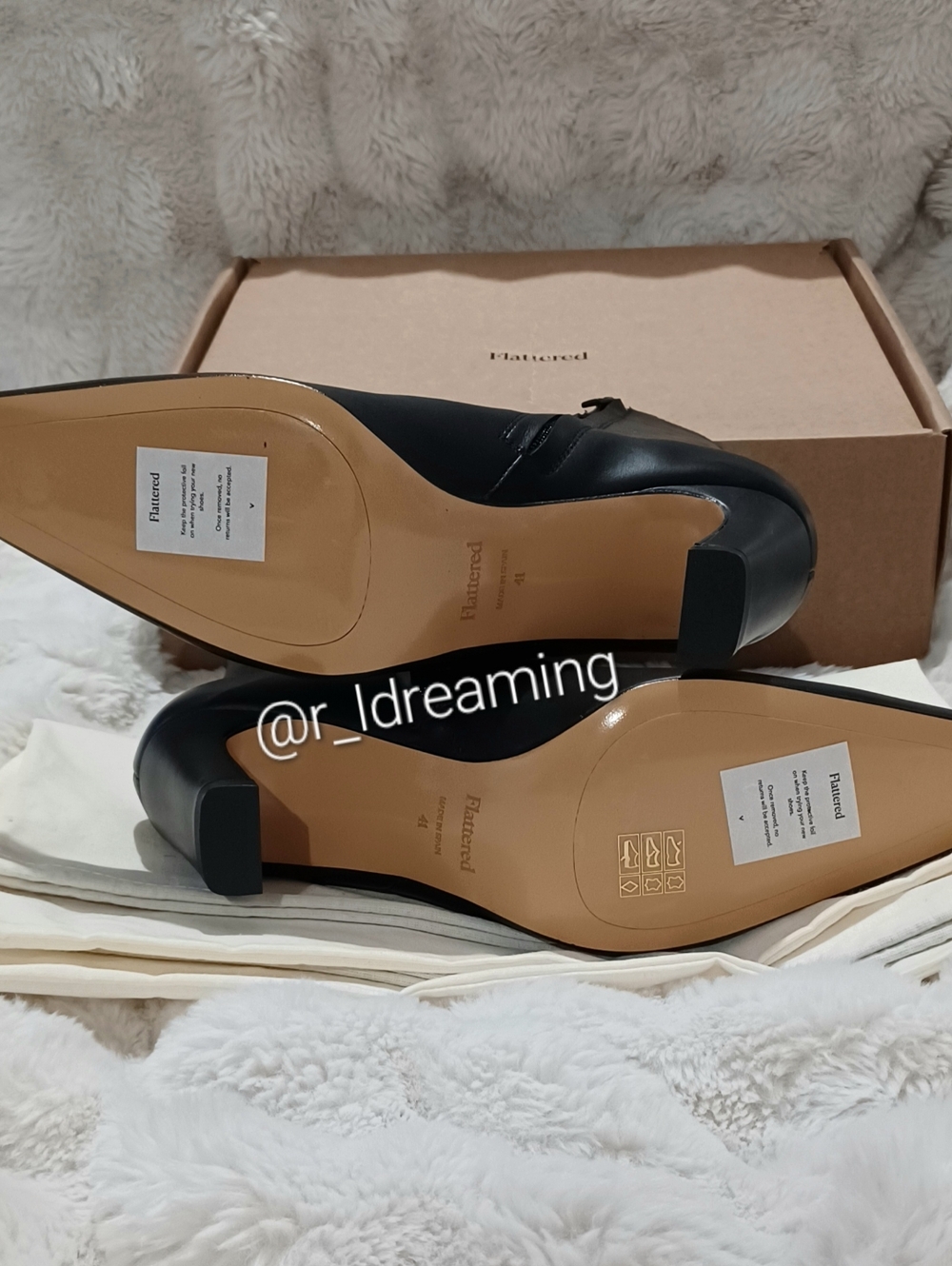Flattered Xena Leather Black Size EU 41 (US 11) NIB With Dustbag - Picture 4 of 15